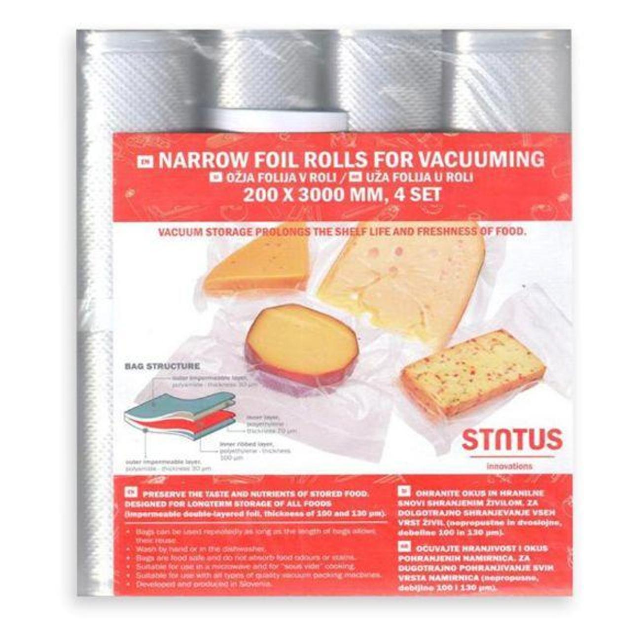 Пакет, рулон для вакуумного упаковщика Status VB 20х300-4