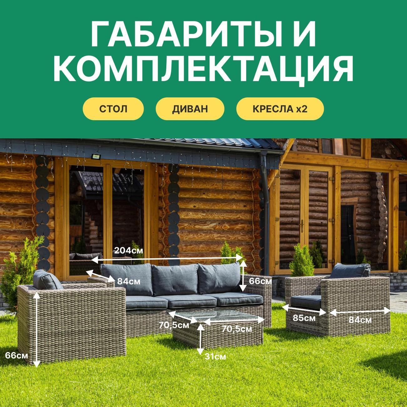 Комплект садовой мебели Royal Family Karl lounge