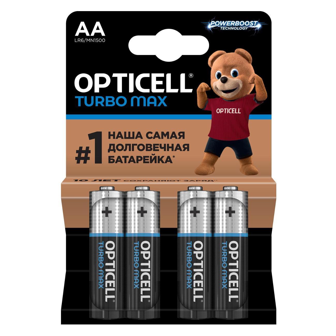 Батарея Opticell Turbo Max AA 4шт