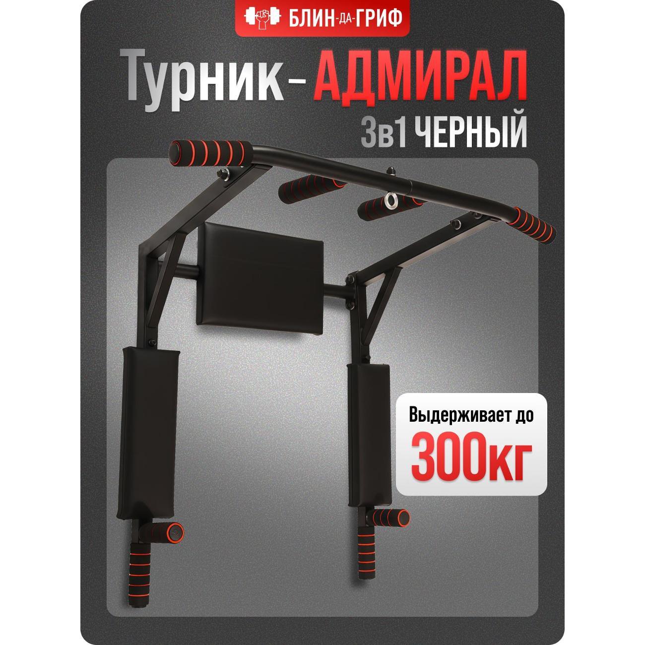 Турник БлинДаГриф 3в1 черный