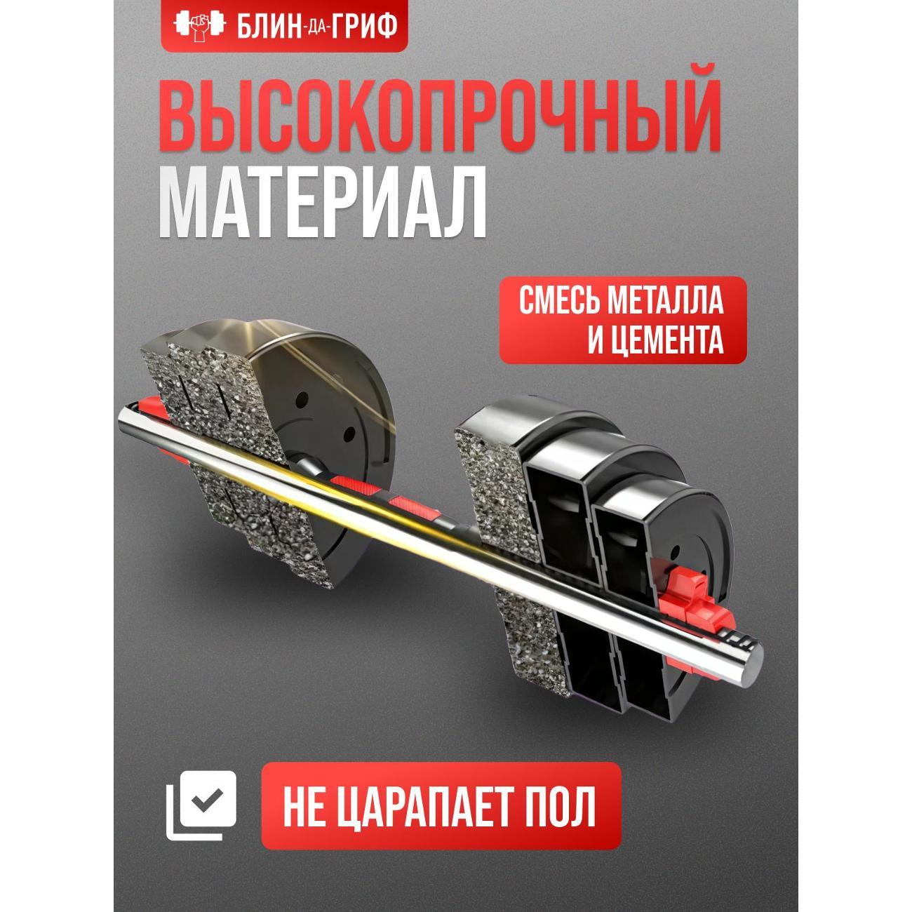 Гантель БлинДаГриф 10 кг, 2 шт.