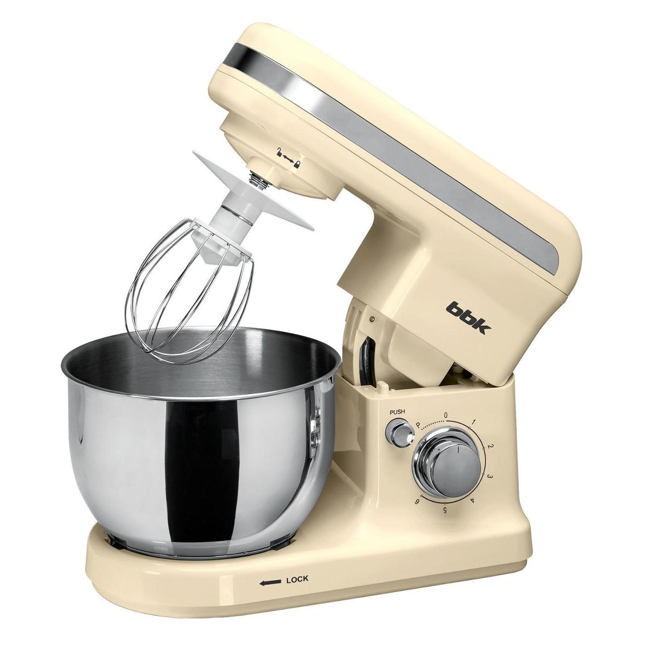 Миксер планетарный BBK KBM1401, бежевый