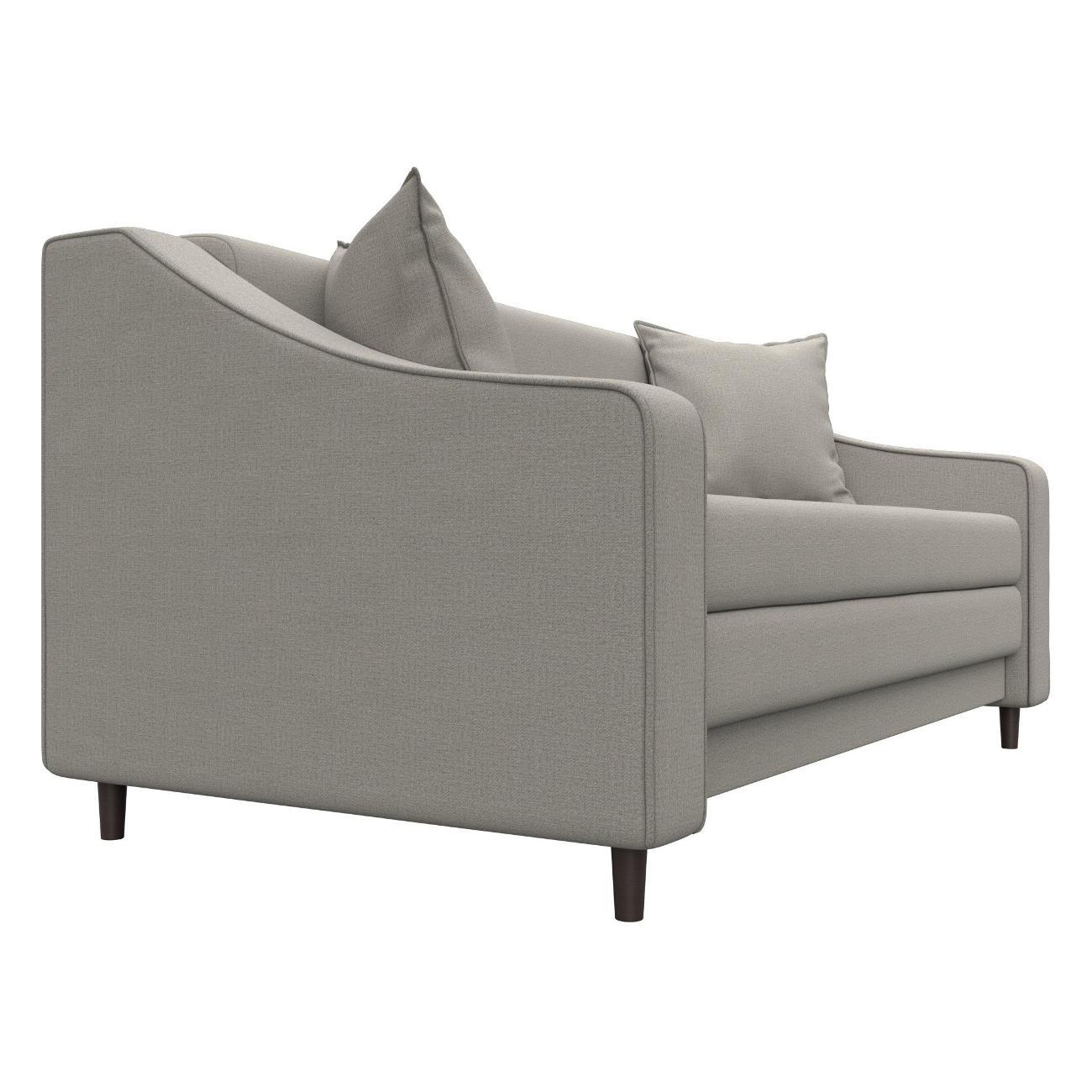 Диван Лига Диванов прямой Лига-071 (полностью рогожка Амур 02 бежевый)