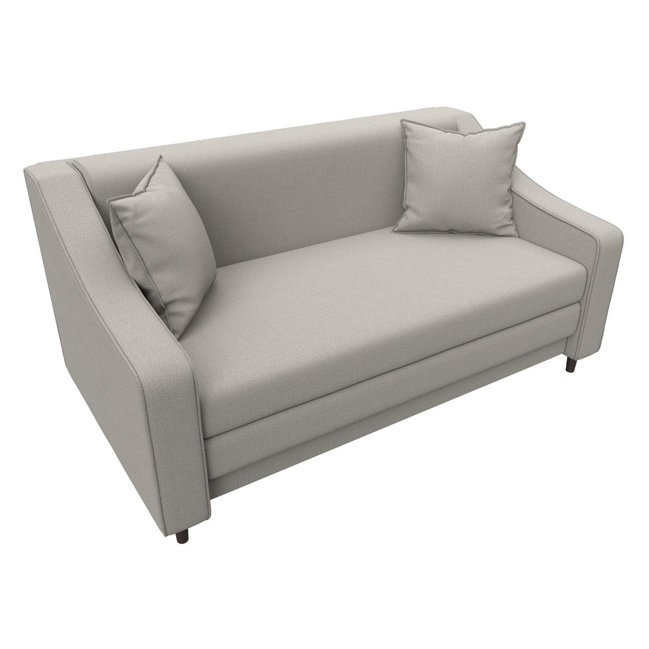 Диван Лига Диванов прямой Лига-071 (полностью рогожка Амур 02 бежевый)