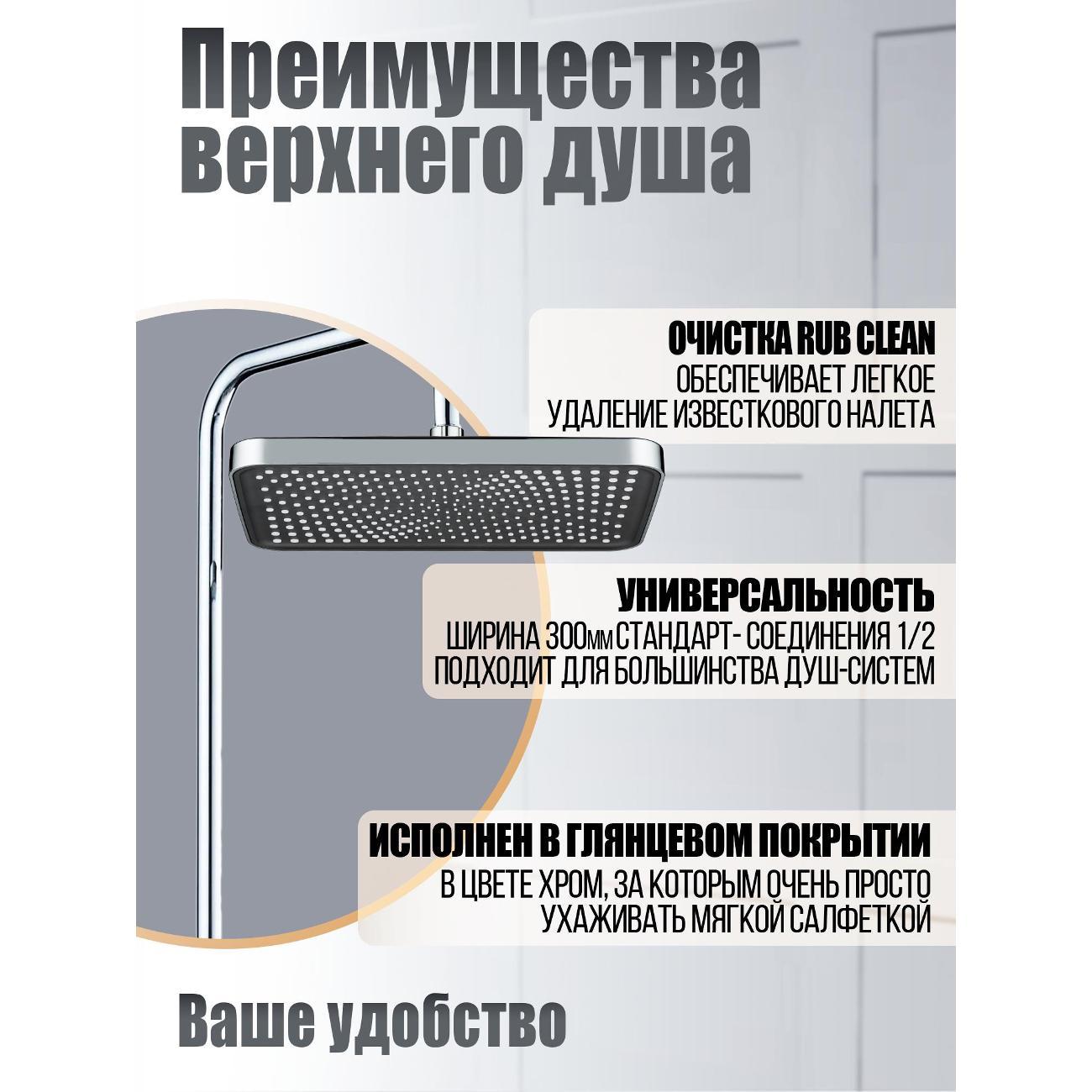 Лейка для душа Orange S16TScr