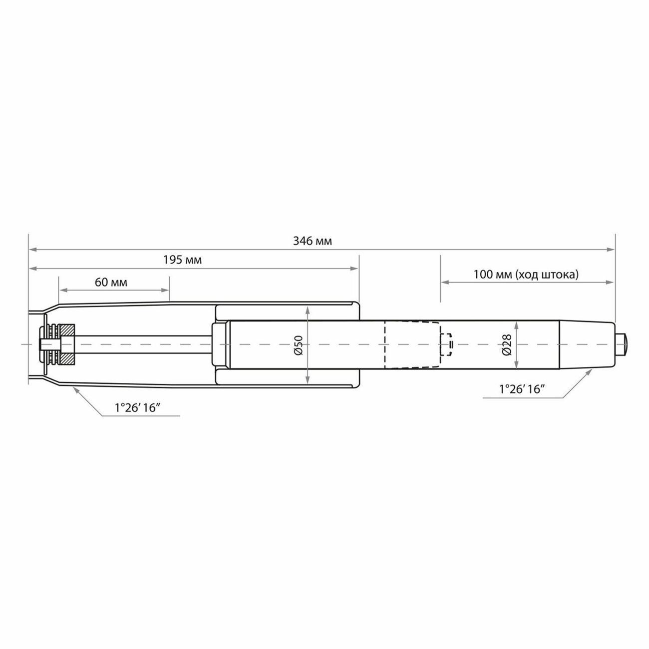 Газлифт для офисного кресла Brabix 533075