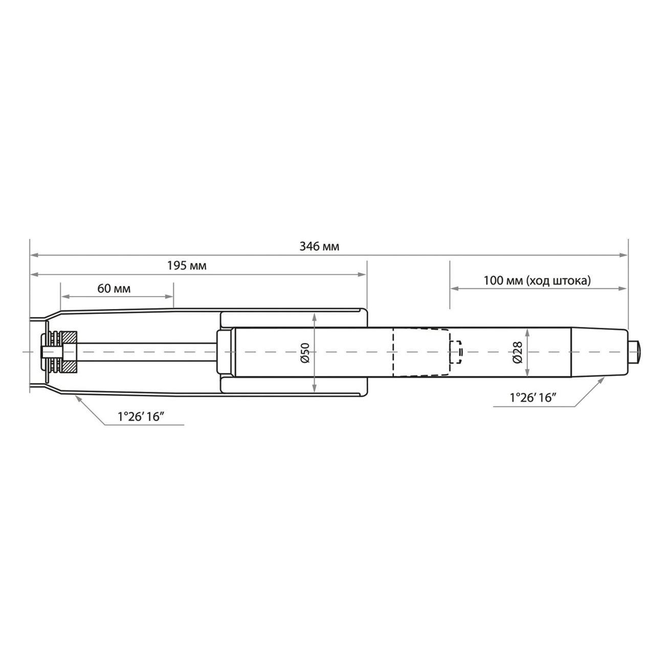Газлифт для офисного кресла Brabix 533079