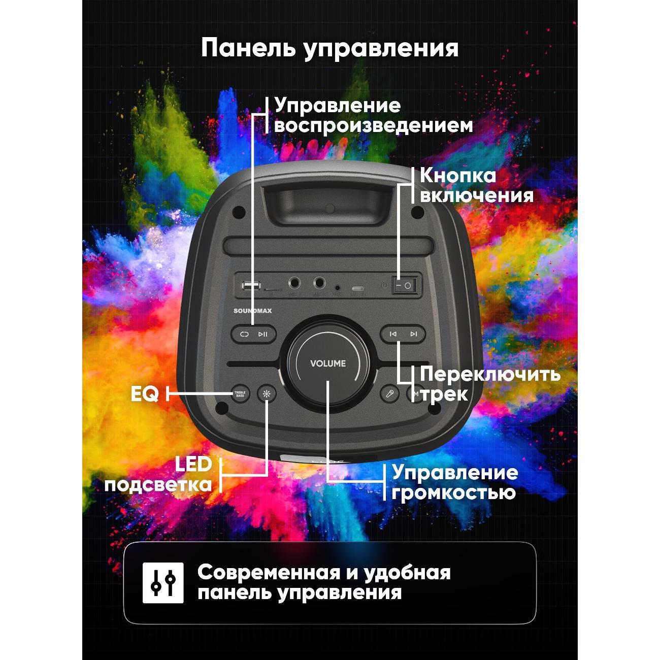 Колонка Soundmax SM-MS4101(черный)