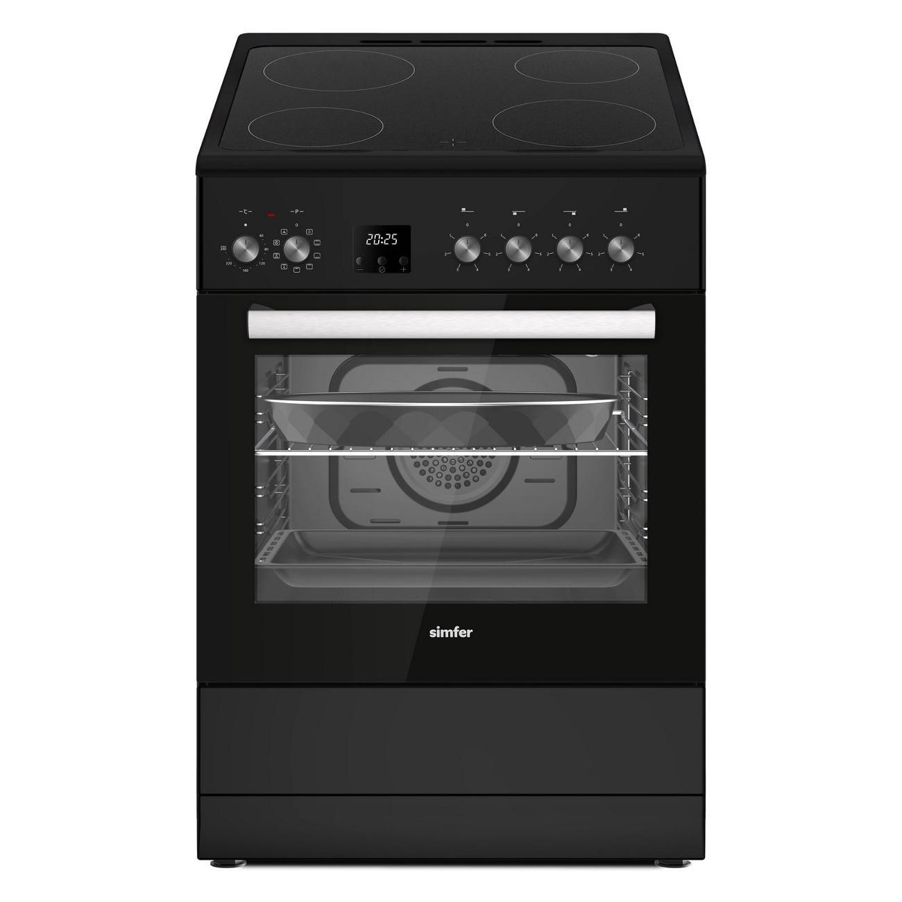 Плита электрическая Simfer F66VB09025 черная эмаль фото