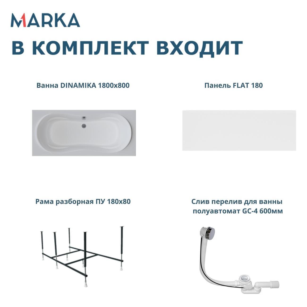 Ванна 1MARKA DINAMIKA (01ди1880кп)