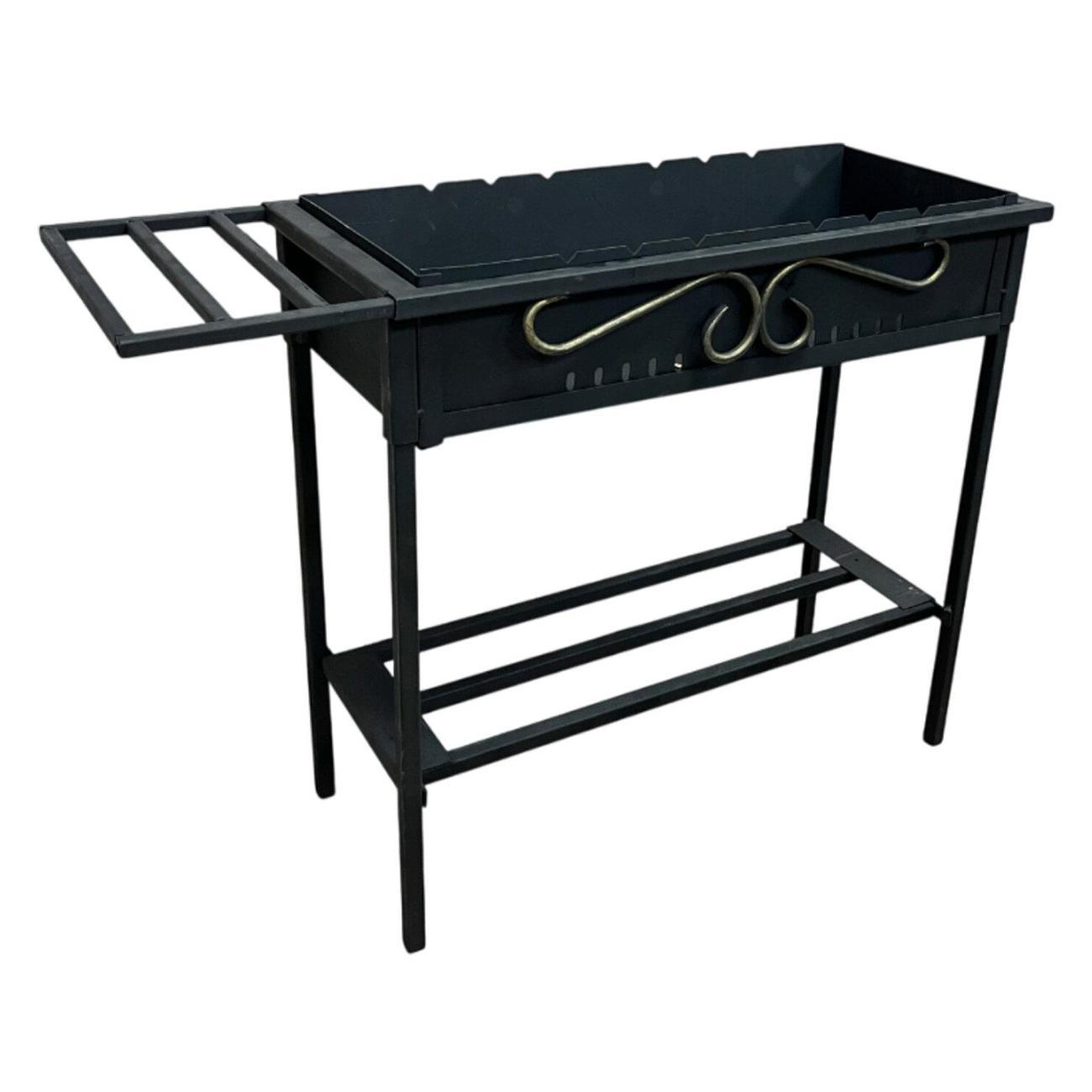 Мангал складной ГРИЛЬ И ПИКНИК сборный Крепыш сталь 2 мм, 70х30х70 см