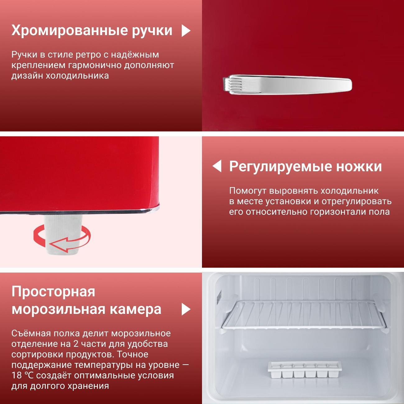 Холодильник Tesler RT-215 RED