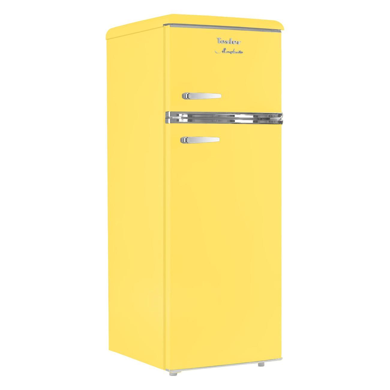 Холодильник Tesler RT-215 желтый фото