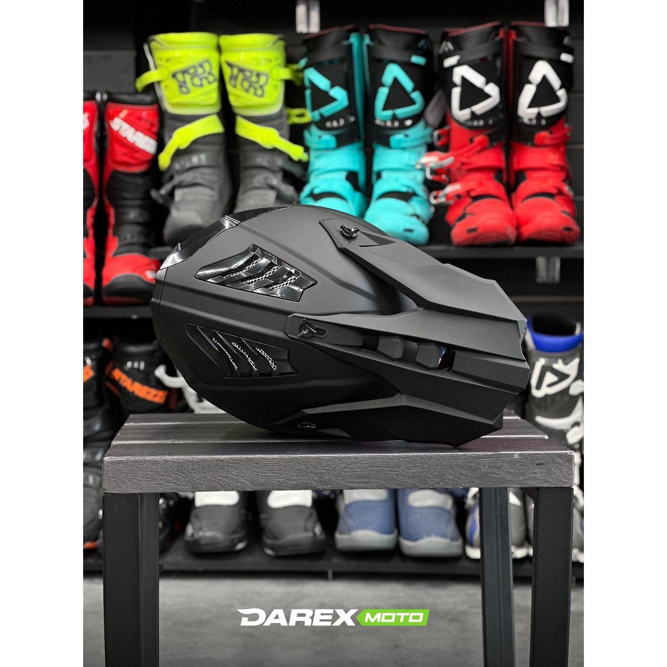 Мотошлем DAREX Verano 189 Matt Blue/White2 Xl