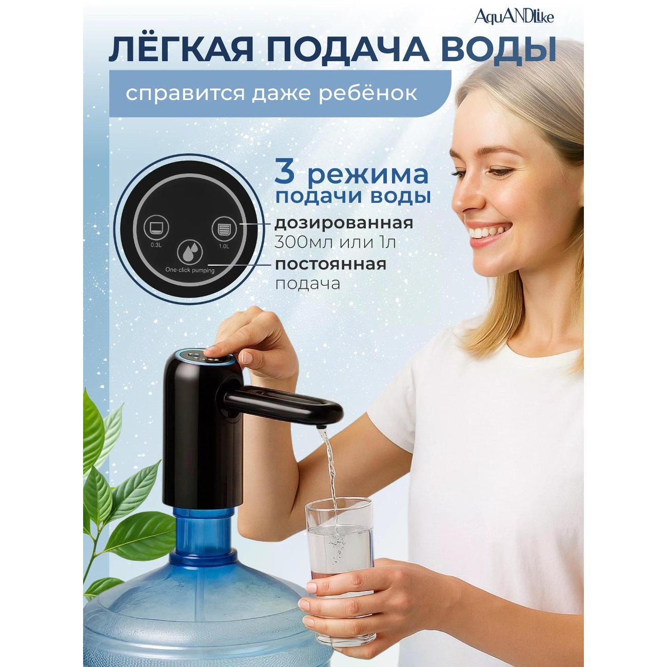 Электрическая помпа для воды AquANDLike H5черная