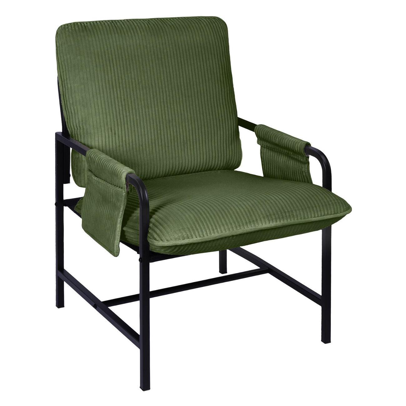 Кресло Brabix Gentle LC-300, ЛОФТ, оливковое