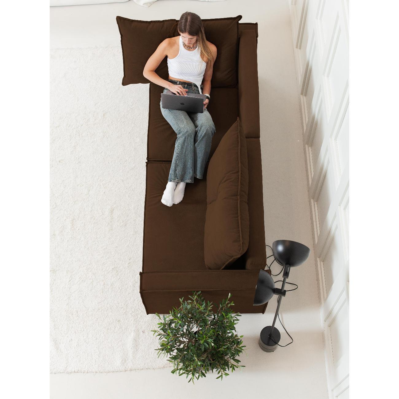 Диван CityHD ГонконгПРО коричневый