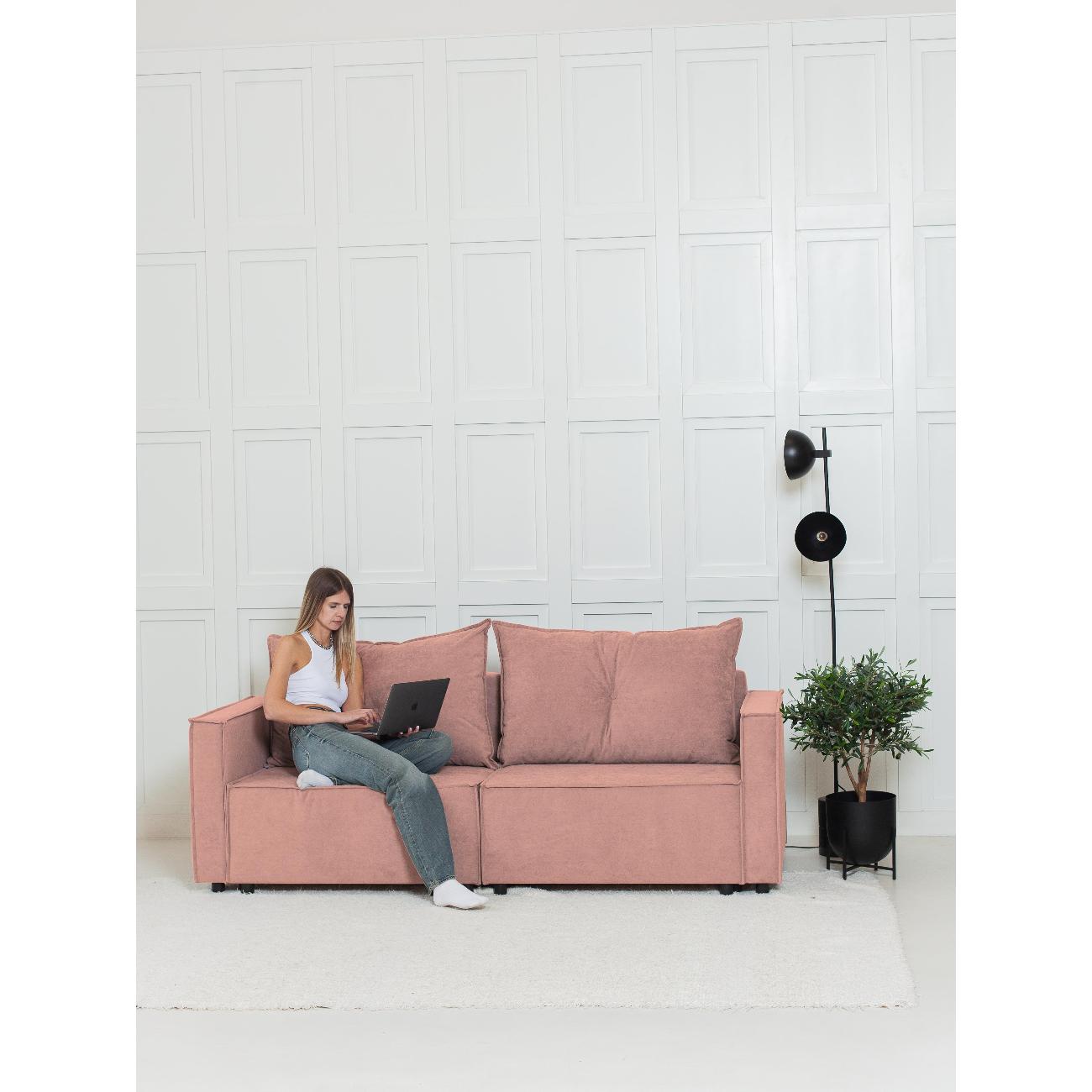 Диван CityHD ГонконгПРО розовый