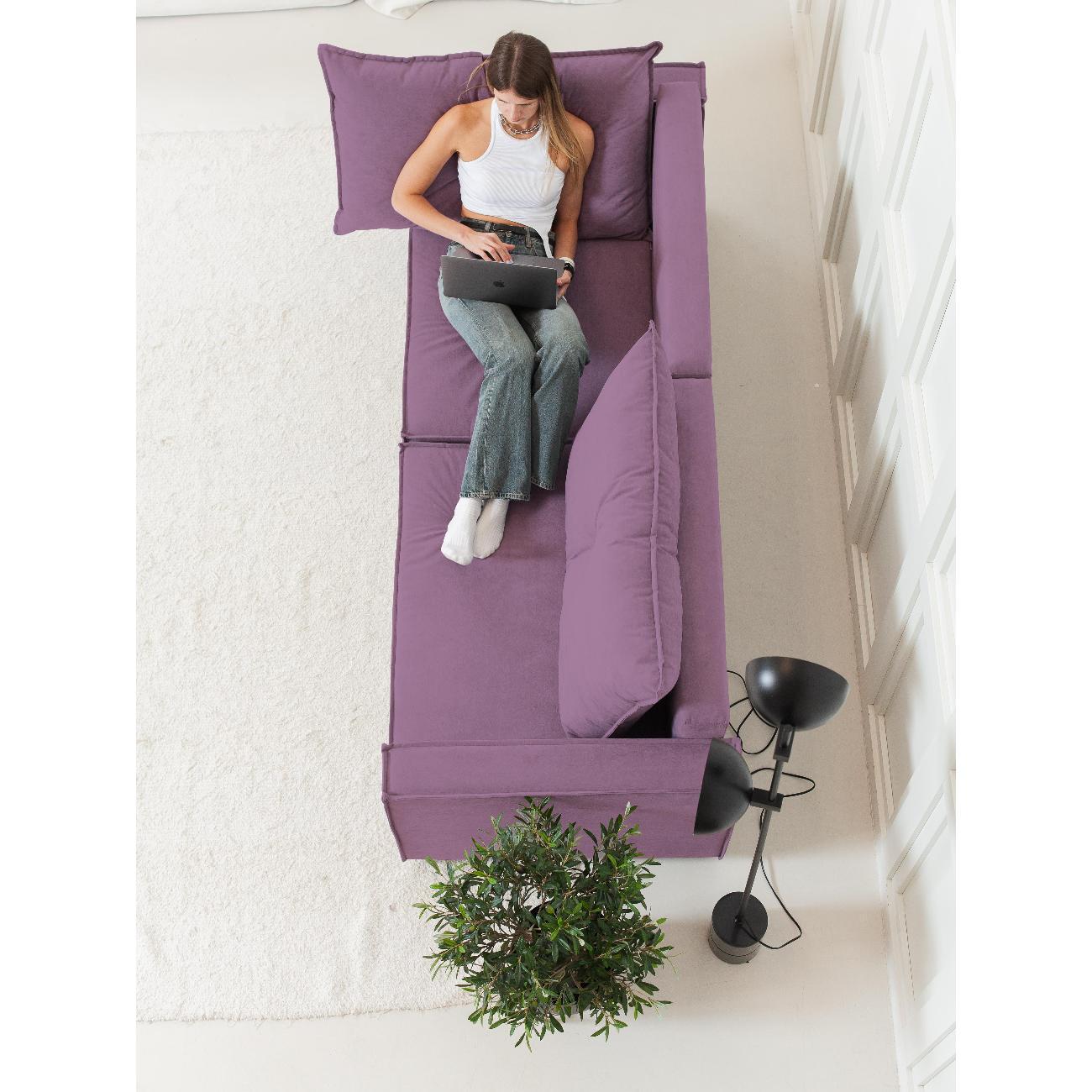 Диван CityHD ГонконгПРО фиолетовый