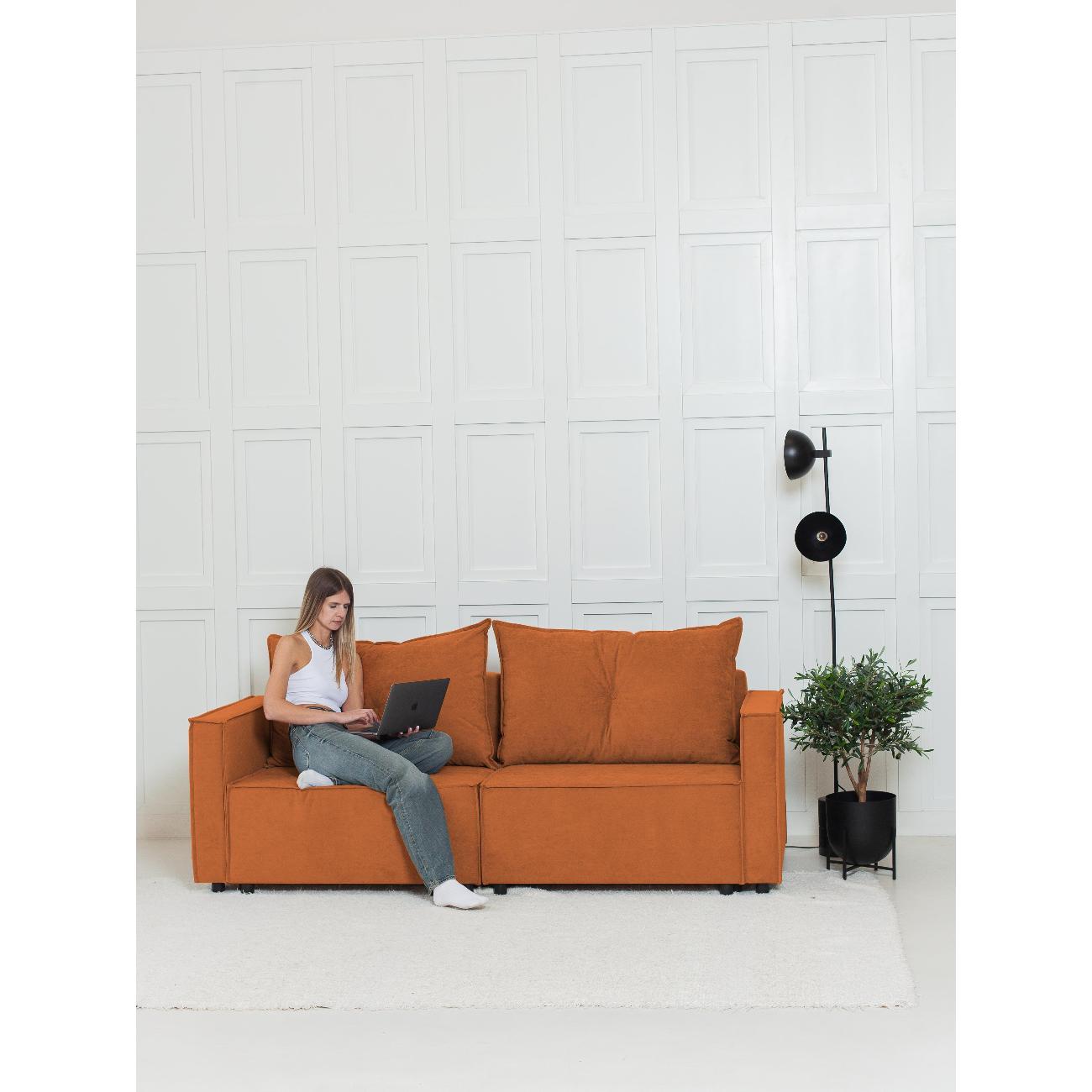 Диван CityHD ГонконгПРО оранжевый