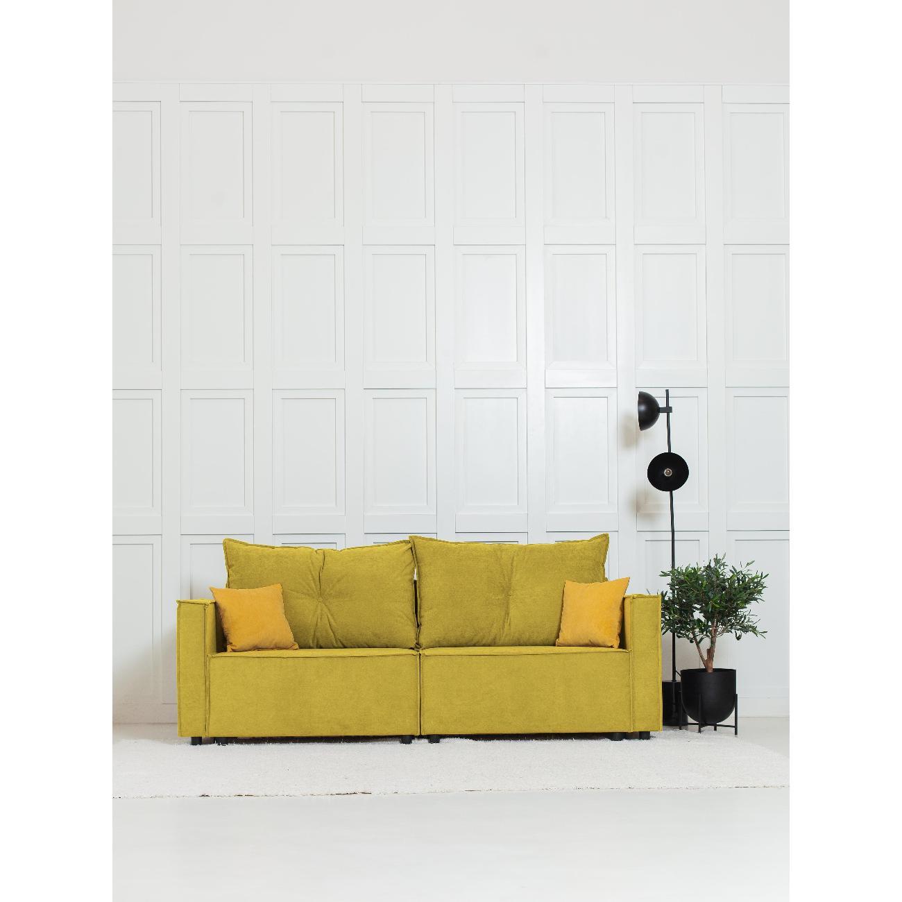 Диван CityHD ГонконгПРО горчичный