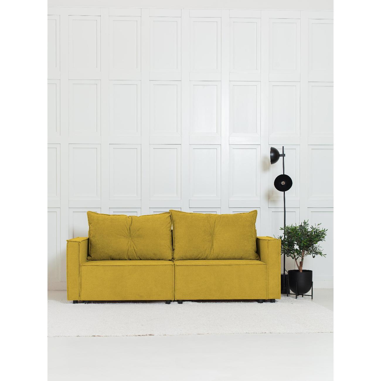 Диван CityHD ГонконгПРО горчичный