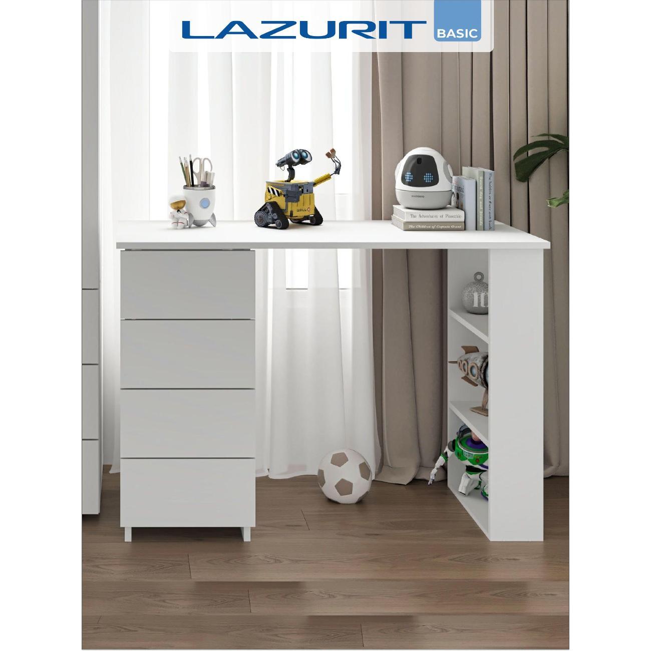 Стол письменный LAZURIT мебель Эльбрус белый