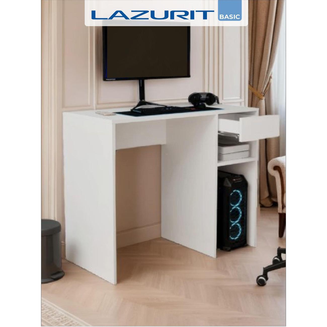 Стол письменный LAZURIT мебель Эльбрус белый