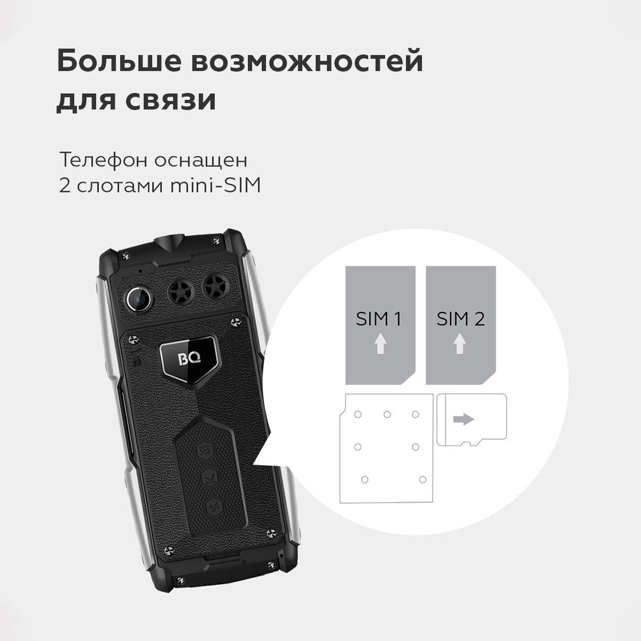 Смартфоны, планшеты, мобильные телефоны BQ 2449 Hammer Black
