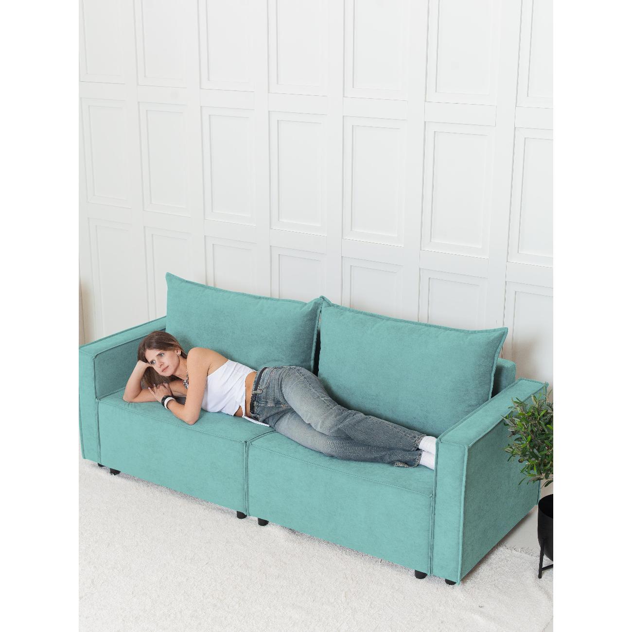 Диван CityHD НиццаПРО бирюзовый