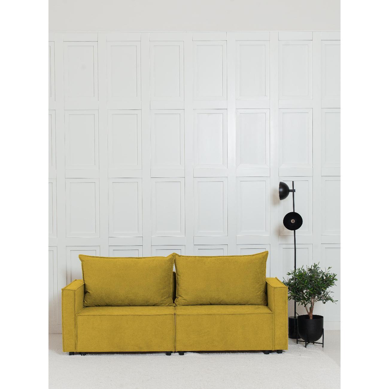 Диван CityHD НиццаПРО горчичный