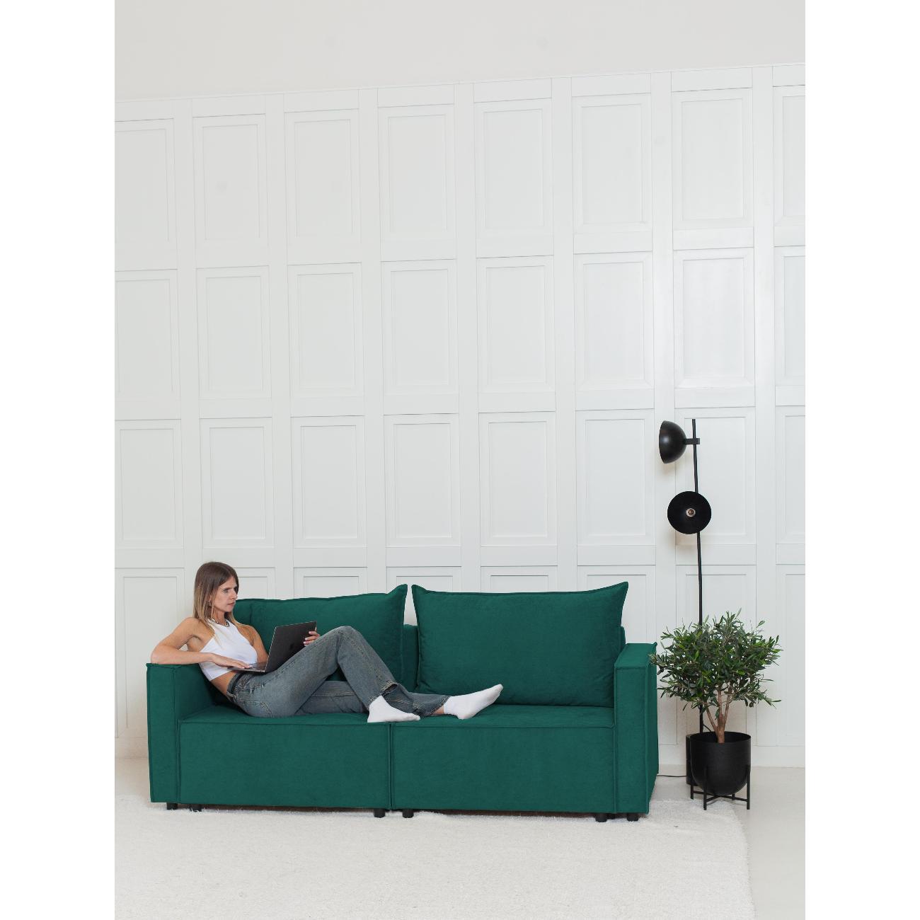 Диван CityHD НиццаПРО зеленый