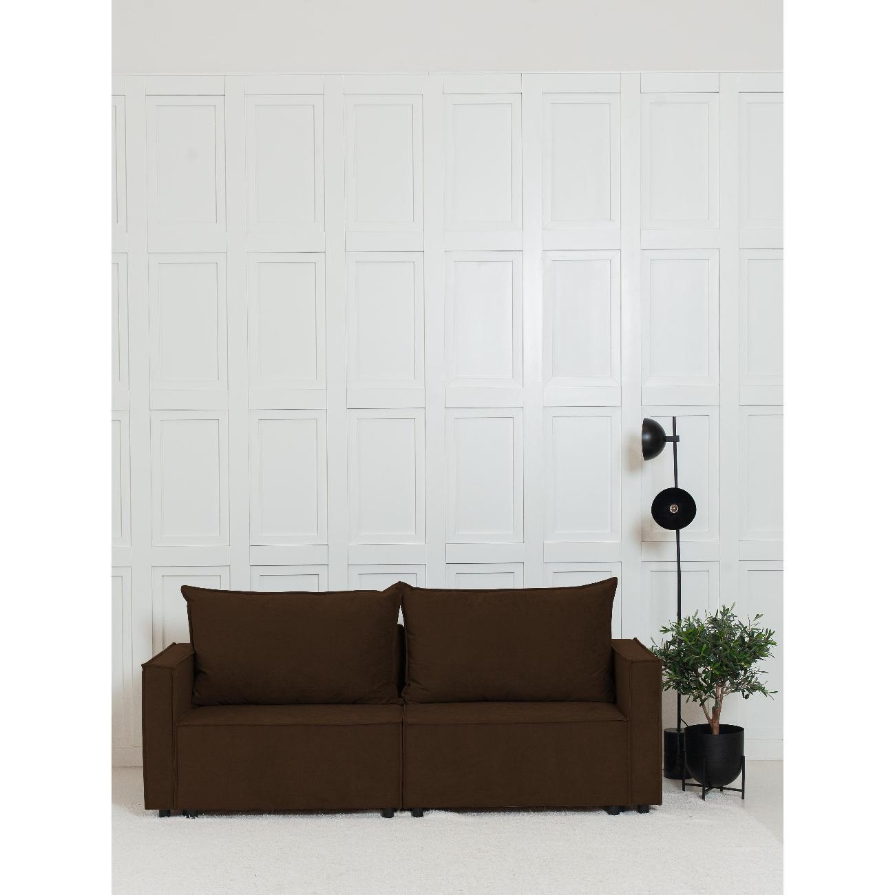 Диван CityHD НиццаПРО коричневый