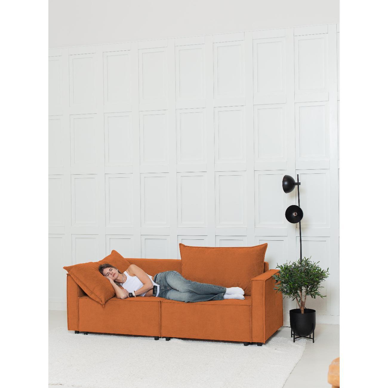 Диван CityHD НиццаПРО оранжевый