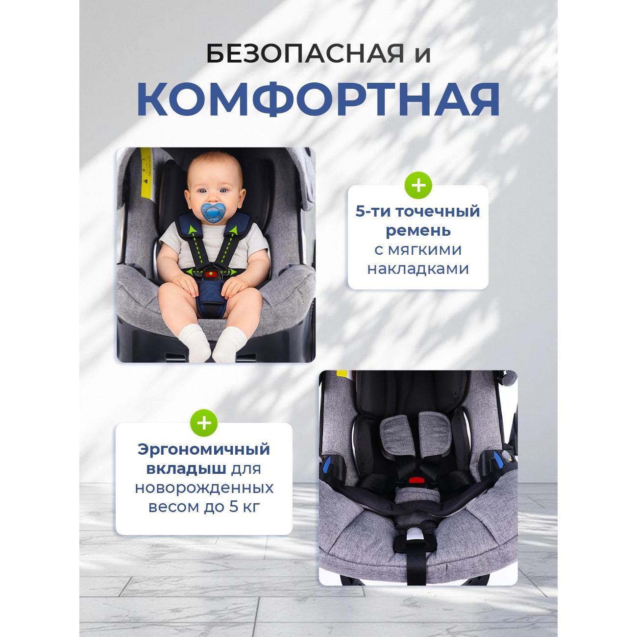 Коляска TOMMY Smart светло-серый