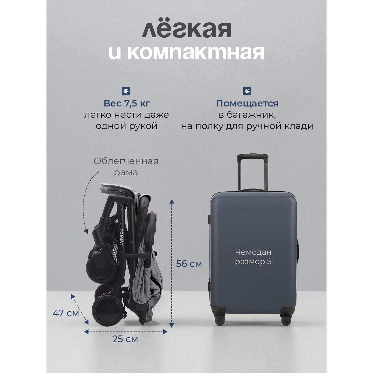 Коляска TOMMY Trip серый