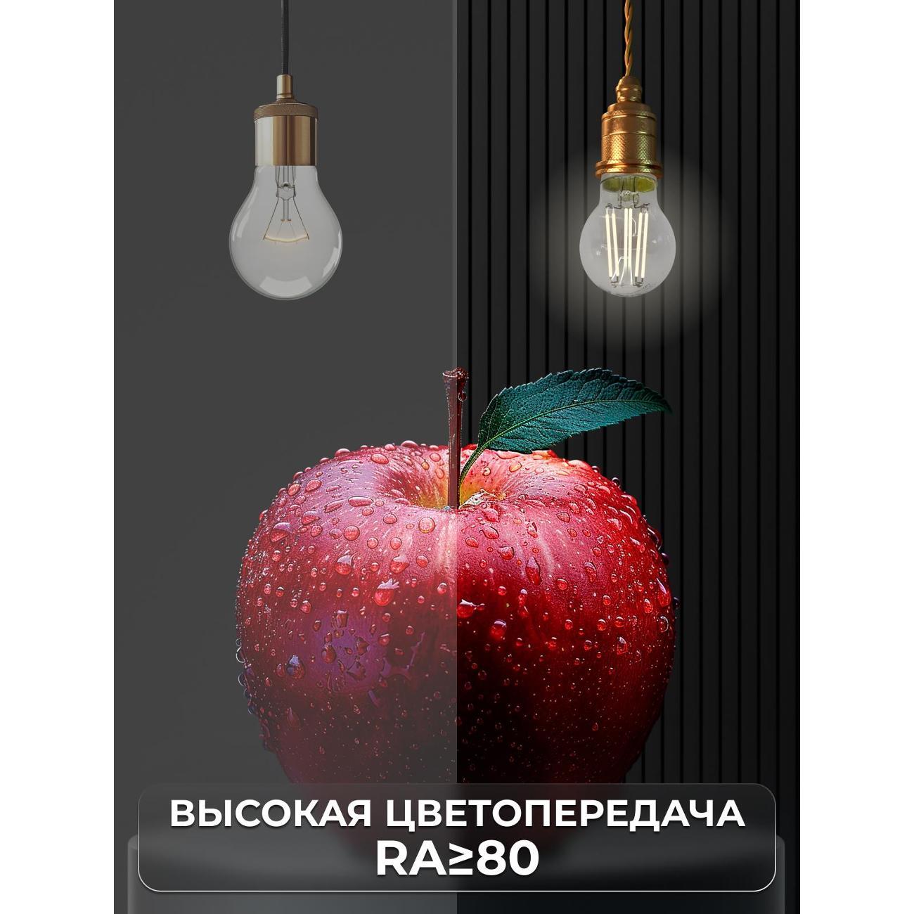 Лампа LED Horizont LED-F G45 4 W 3000 К Е27