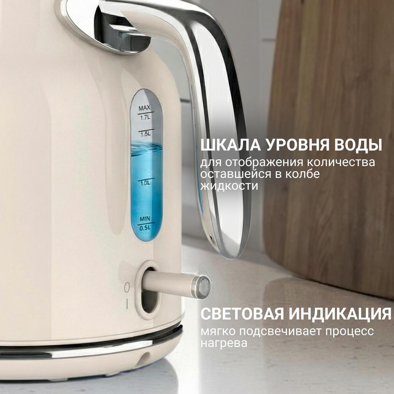 Электрочайник Tesler KT-1756 BEIGE