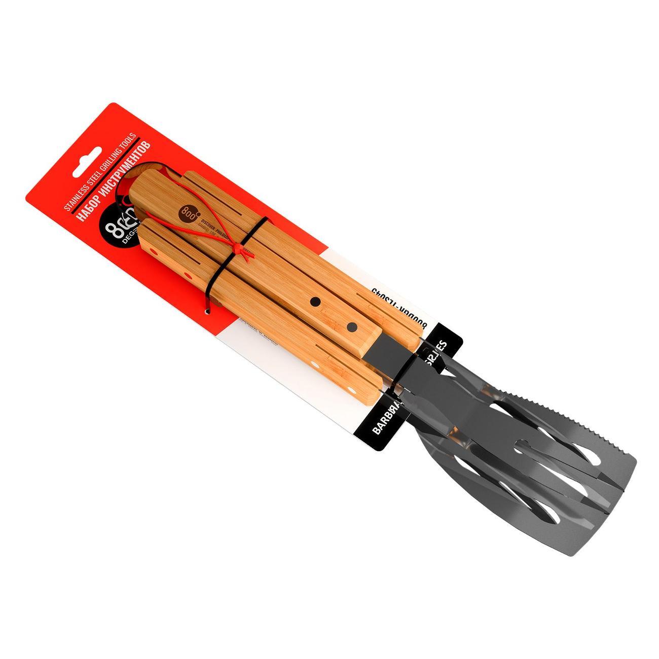 Щипцы для гриля и барбекю 800 Degrees Red Line (800DGR-TLS045)