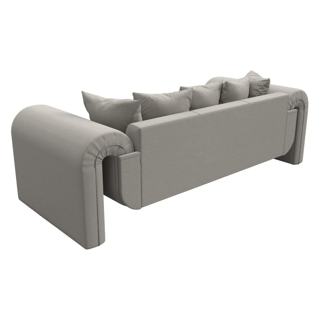 Диван Лига Диванов Волна рогожка Амур бежевый