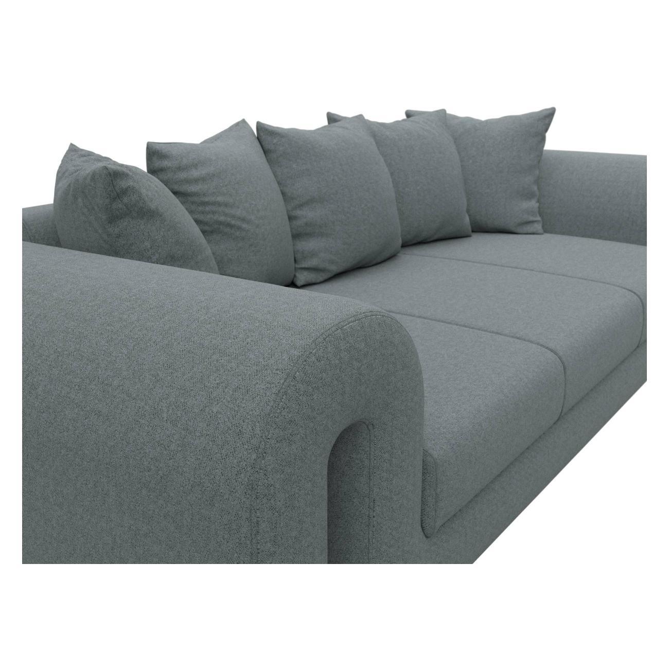 Диван Лига Диванов Волна рогожка Амур серый