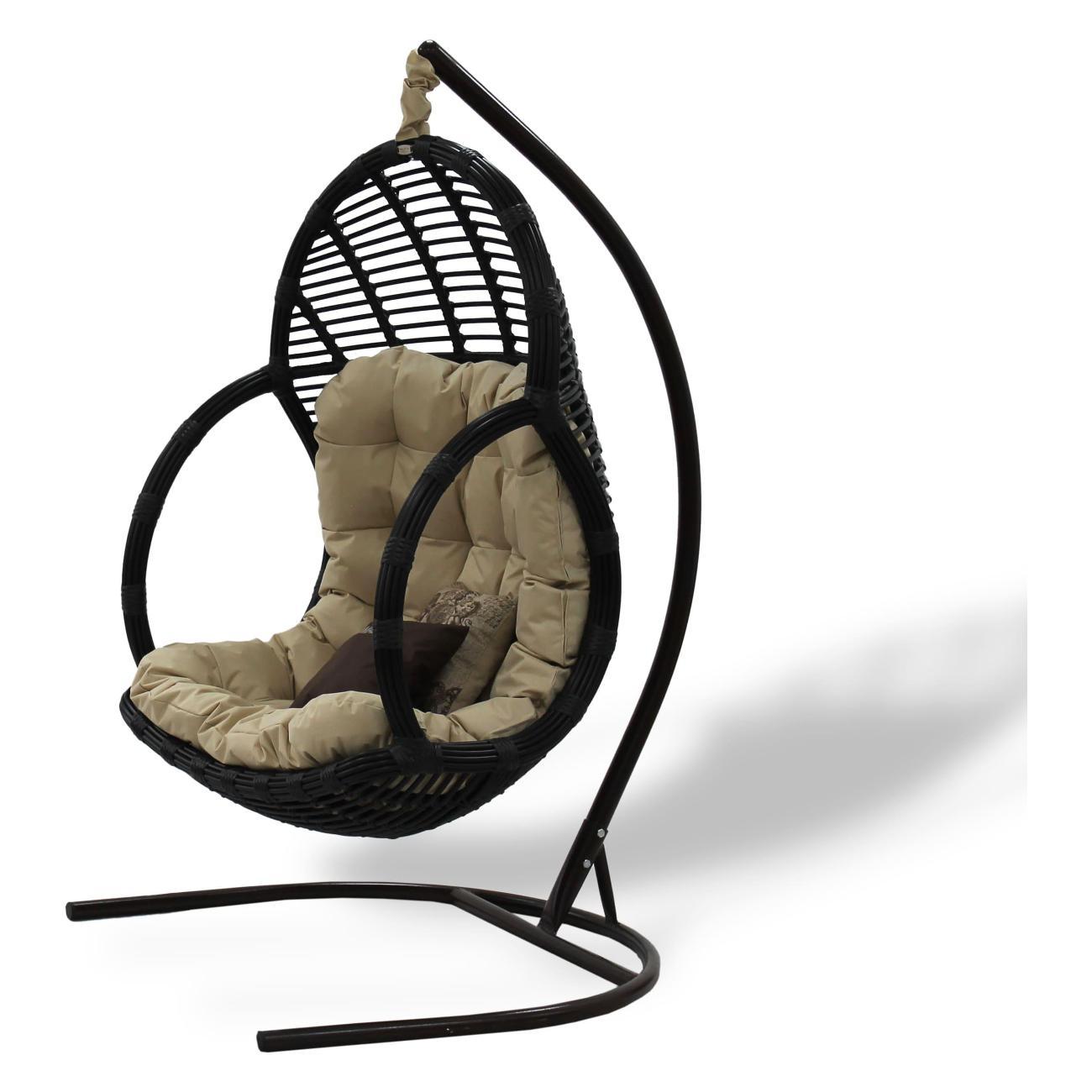 Кресло подвесное MALACCA Лучиано, бронза+ подушка