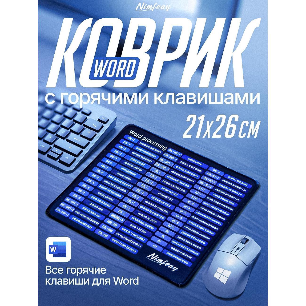 Коврик для мыши Nimfeay word21/26
