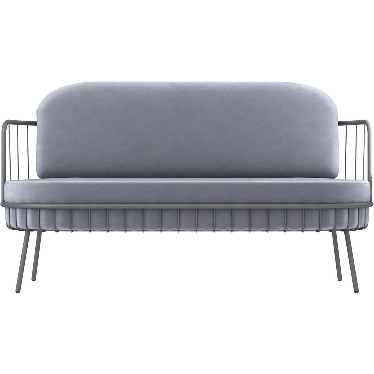 Диван Sheffilton SHT-SF8 стальной серый/графит муар