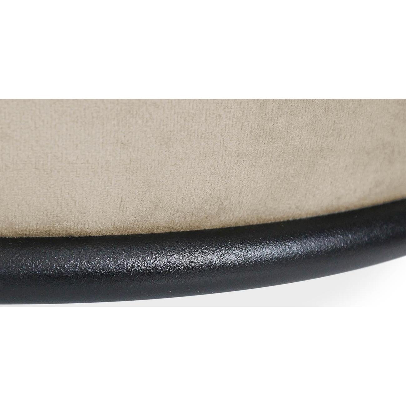 Пуф Sheffilton SHT-B6 ванильный крем/черный муар