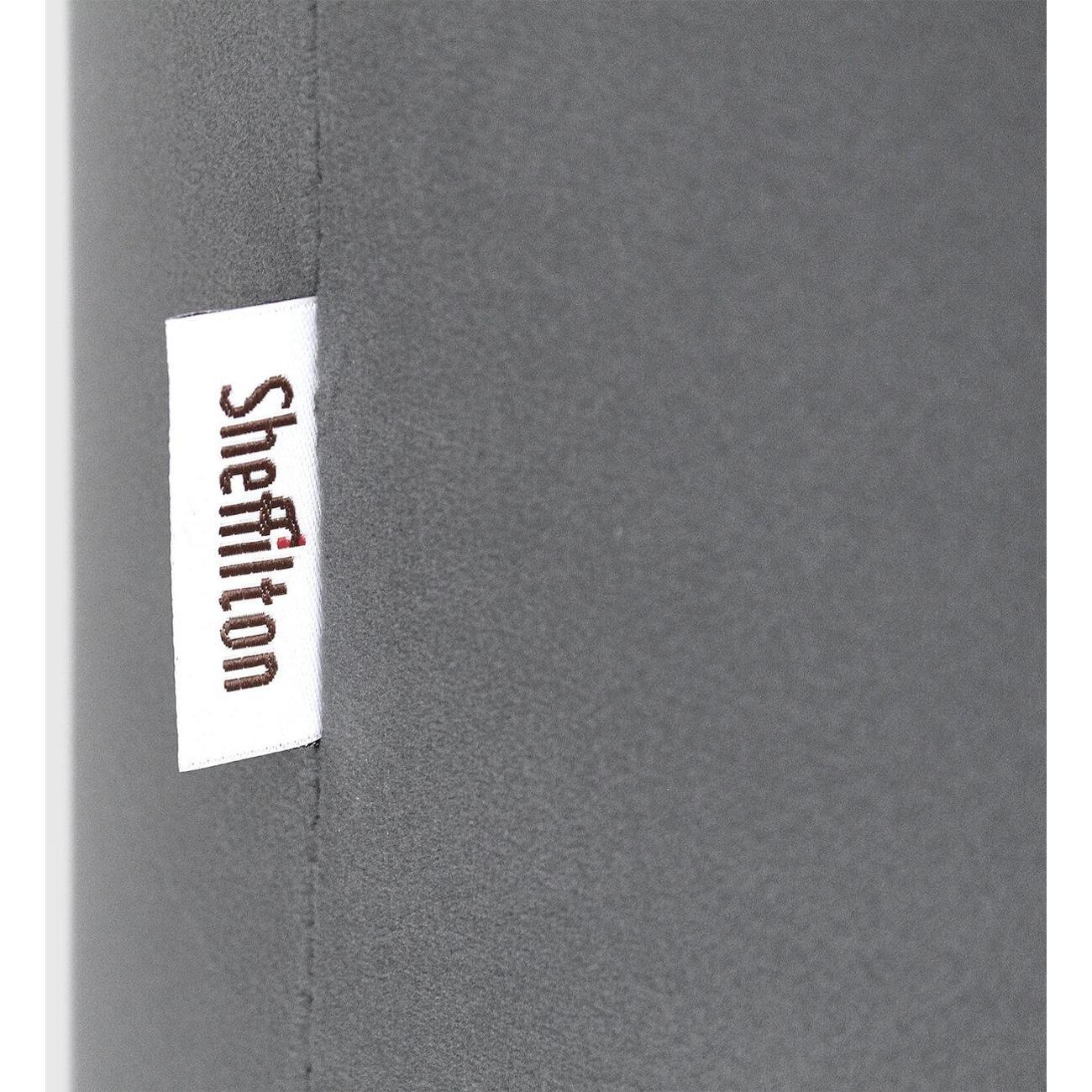 Пуф Sheffilton SHT-B6 угольно-серый/черный муар