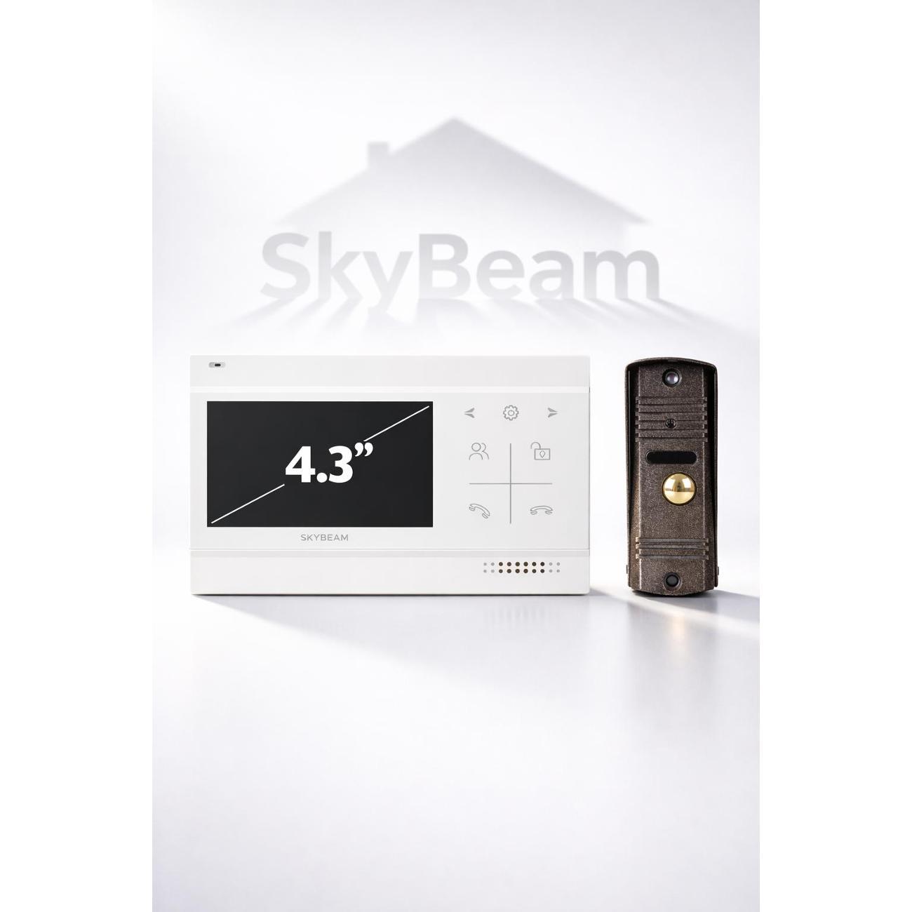 Видеодомофон SkyBeam 94403FA&94201-600TVLWH