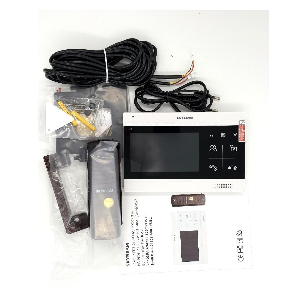 Видеодомофон SkyBeam 94403FA&94201-600TVLBL