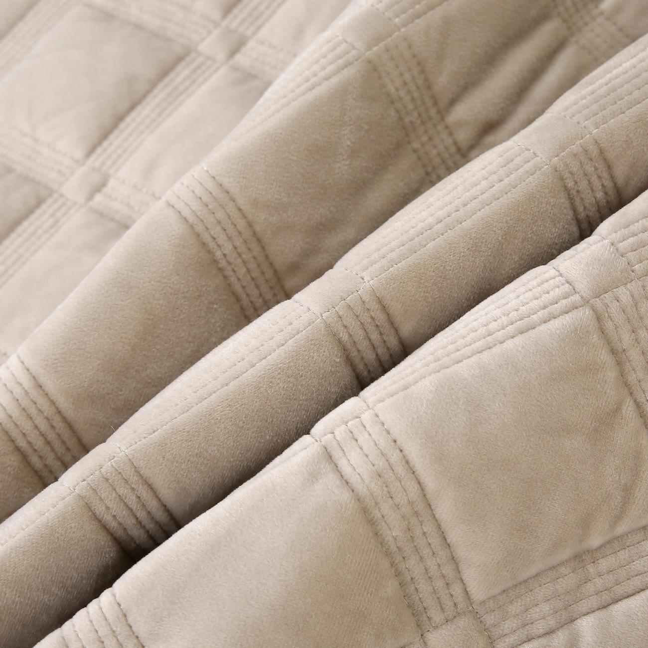 Покрывало OKSIHOME Покрывало 220х240см велюровое стеганое