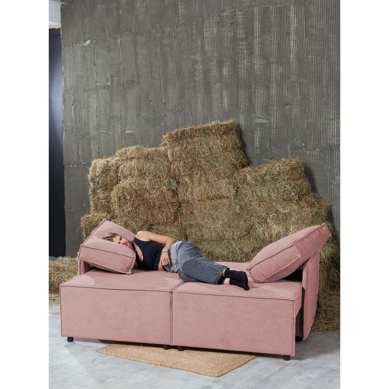 Диван CityHD Виго-2 розовый